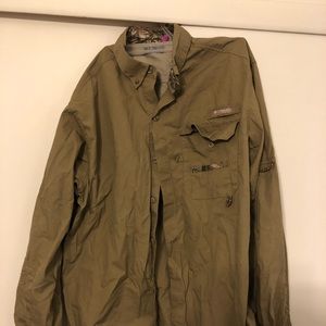 Columbia long sleeve hunting button down